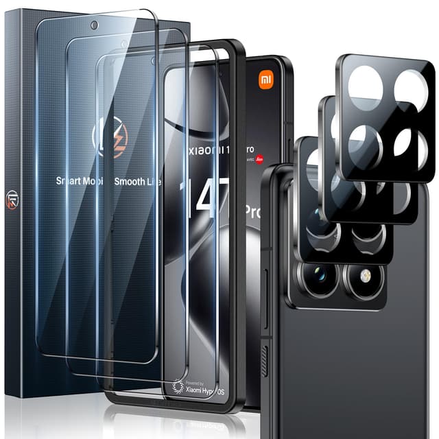 📱🔒 LK Schutzfolie für Xiaomi 14T Pro - Panzer Schutz Glas, 9H Härte, Blasenfrei 📸📦