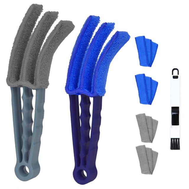 Vicloon Jalousien Reinigungsbürste, 2 Stück Staubwedel für Jalousien 🌟 7-teiliges Set 🌟