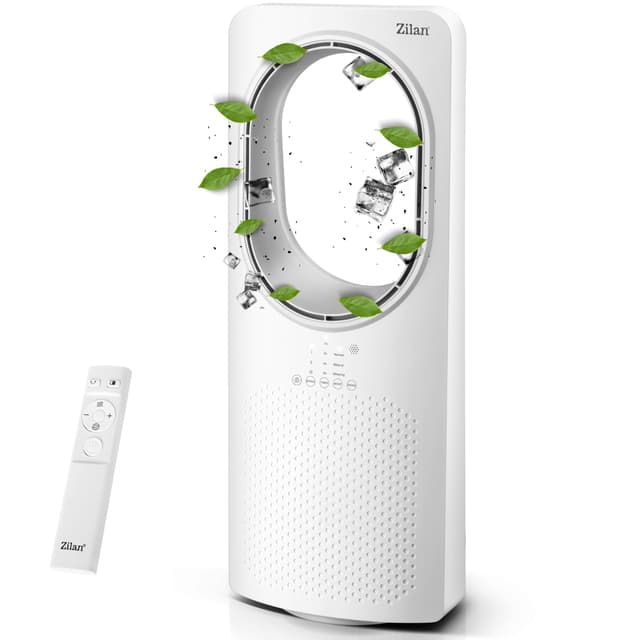 Zilan Turmventilator mit Fernbedienung Aircooler Luftkühler Design Standventilator