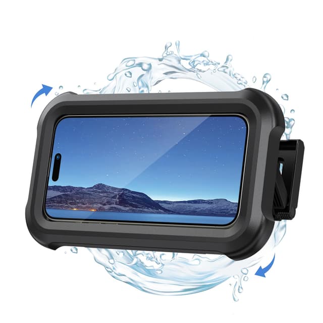 Lamicall Handyhalterung Dusche - IPx6 Wasserdicht - 480° Verstellbar - HD Display - Beschlagfrei - Schwarz