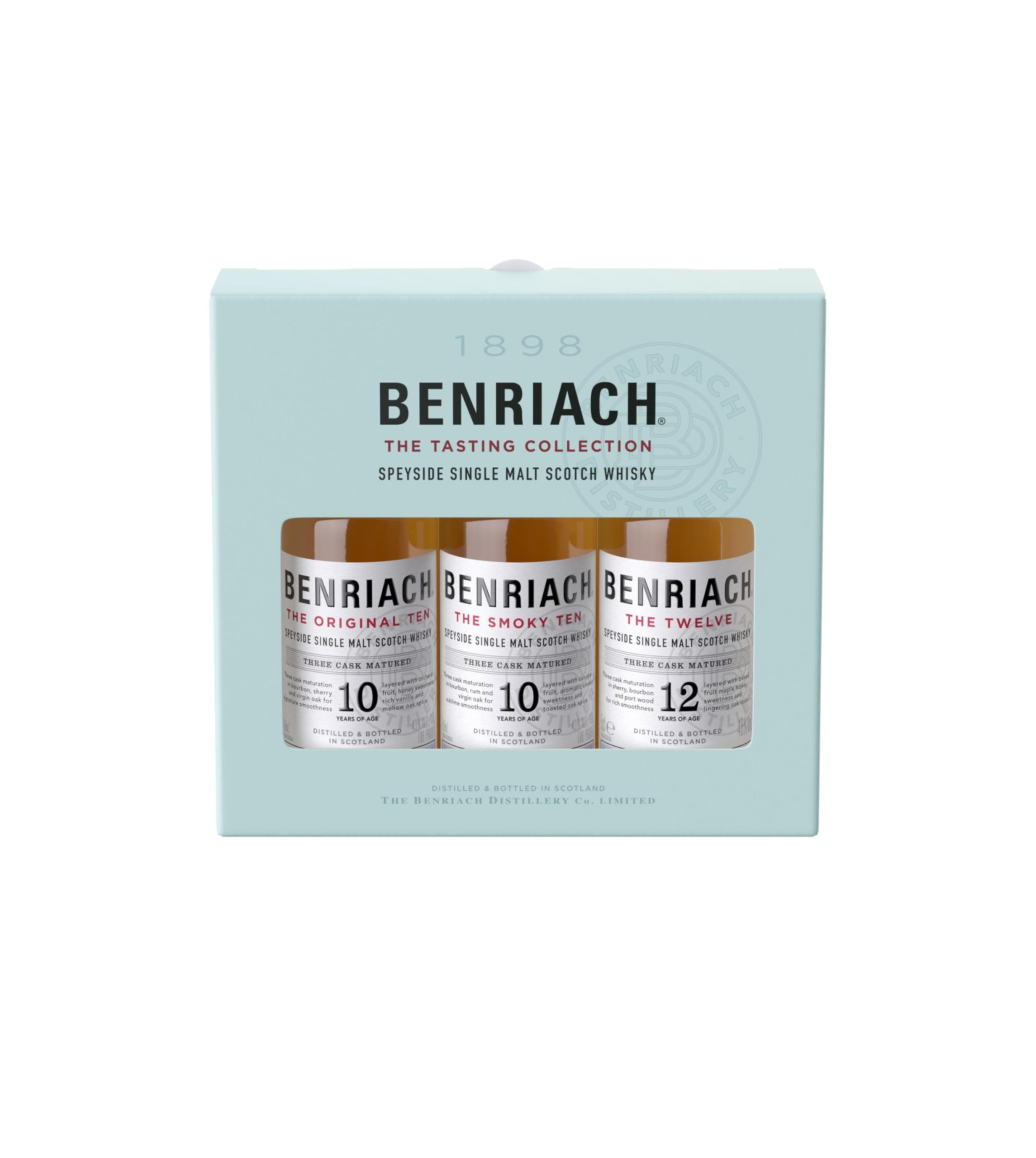 🥃 Benriach 3er Mini Set - Benriach 10, Smokey 10 und 12 🎁 Premium Single Malt Whiskies