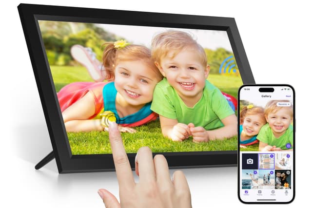 Tibuta 15.6 Zoll WiFi Digitaler Bilderrahmen - Muttertag Angebot 🎁