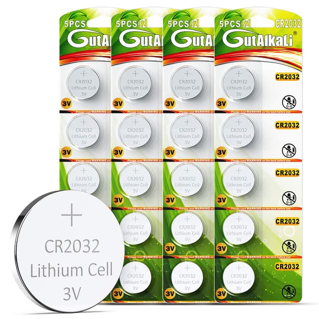 🔋 GutAlkaLi CR2032 Knopfzellen - 20 Stück - CR2032 3V Lithium Knopfzelle