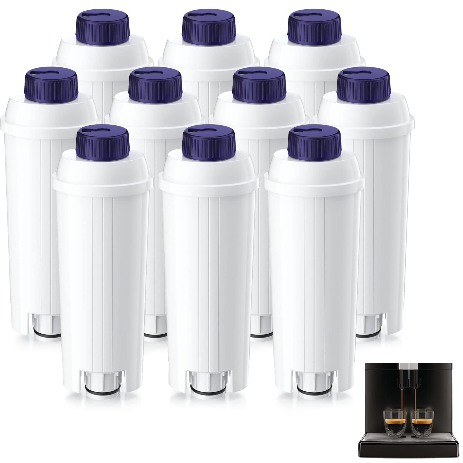 🌊🌿 ARETHONE Wasserfilter für De'Longhi Kaffeevollautomaten DLSC002 - 10 Stück