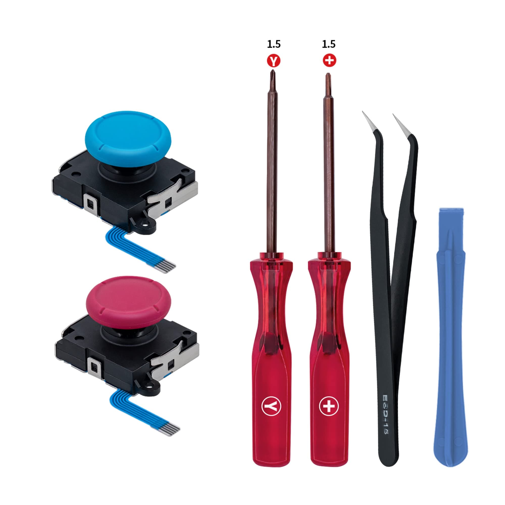 Tolesum 3D Analog Joystick Reparatur Ersatz Set für NS Switch/Switch OLED Joy-Con/Switch Lite Controller 🎮