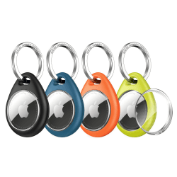 🔒🌈 UNBREAKcable Schutzhülle für AirTag 4er Pack | Sicherer Schutz und stilvolles Design! 🌟 Angebot bei HelloDeals