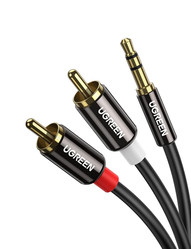 UGREEN Klinke auf Cinch Kabel 3,5mm - Stereo Audio Kabel für TV, PC, Handy, MP3-Player 🎧🔊