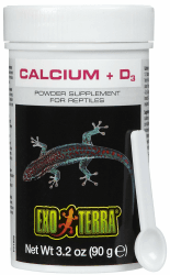 🦎 Exo Terra Puderzusatzpräparat, Calcium und Vitamin D3, Futterzusatz für Reptilien, 90g 🦎 Angebot bei HelloDeals