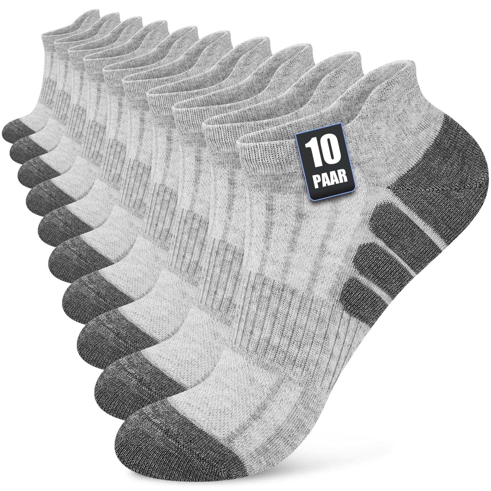 Stoeury 10 Paar Sneaker Socken Herren Damen 😎