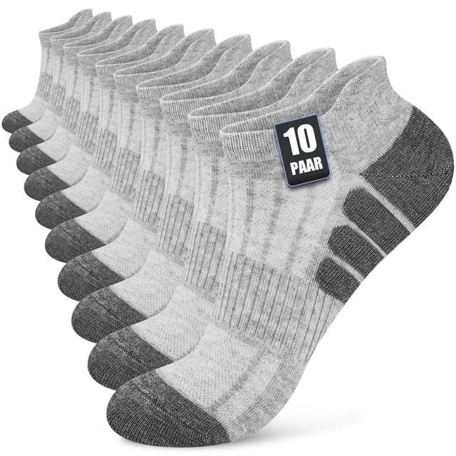 Stoeury 10 Paar Sneaker Socken Herren Damen 😎