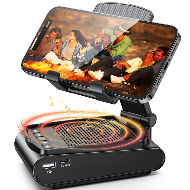 Rolgno Bluetooth Lautsprecher mit Handyständer 🎶📱