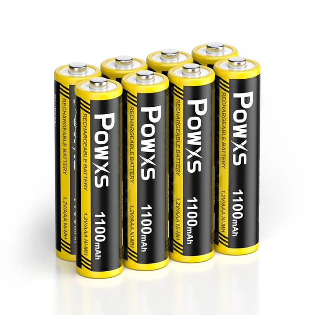 POWXS AAA Akku 1100mAh 8 Stück 🔋🔋🔋