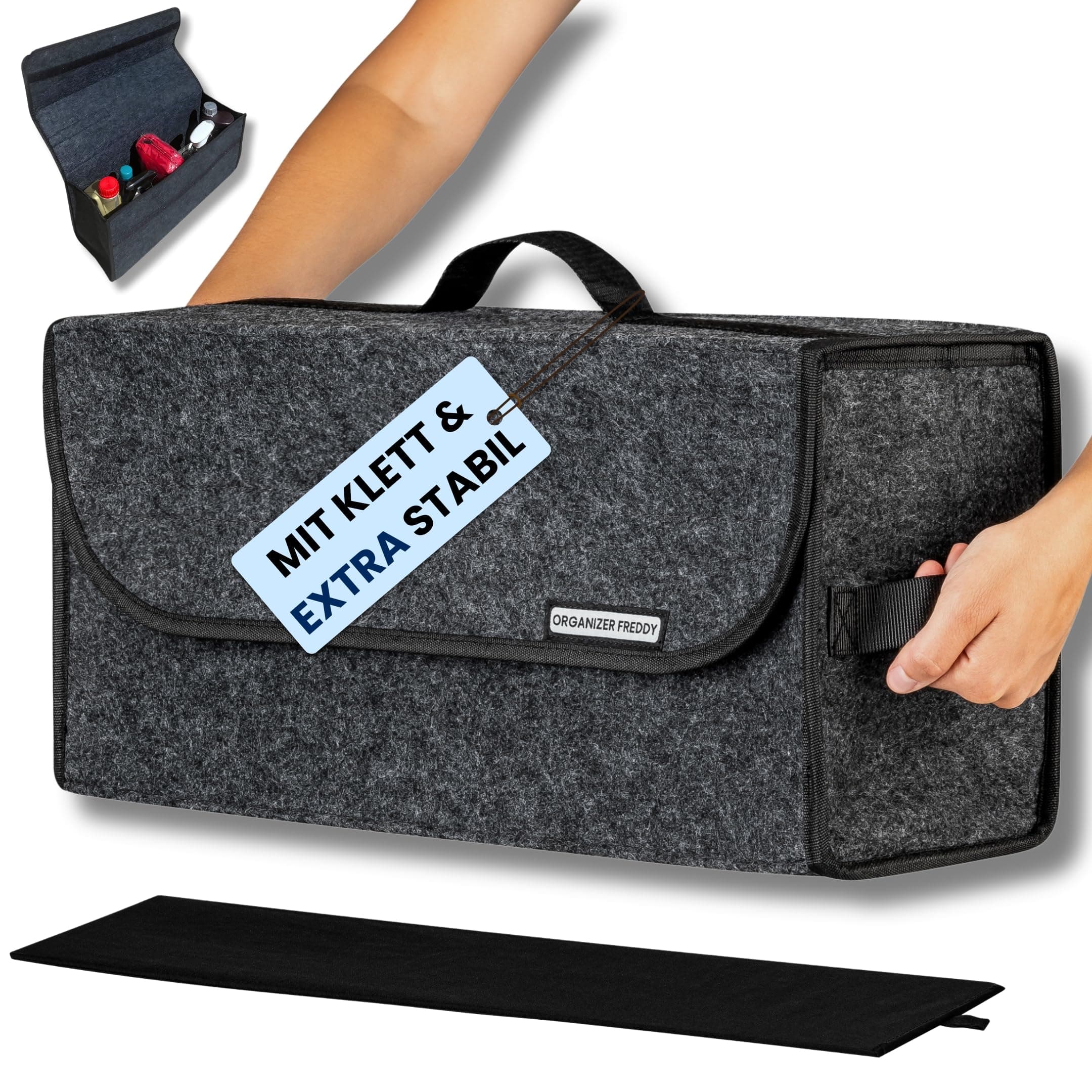 🚗 Organizer Freddy Kofferraum Organizer und Kofferraumtasche fürs Auto aus Filz