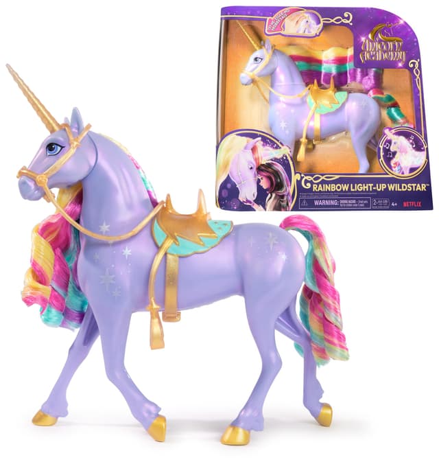 🦄 Unicorn Academy Licht-Magie Wildstar - Interaktives Einhorn mit Lichteffekten und Musik