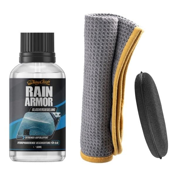 🌧️💧 ShinyChiefs RAIN AMOR Set - Autoscheiben-Versiegelung mit hydrophobem Schutz 🚗