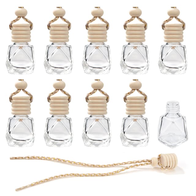🌸 Autolufterfrischer Parfümflasche 10 Stück 8 ml nachfüllbar 🚗