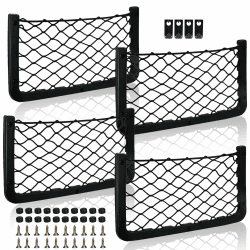 AOKITO 4 Stück Aufbewahrungsnetz mit Haken 🚗 Angebot bei HelloDeals
