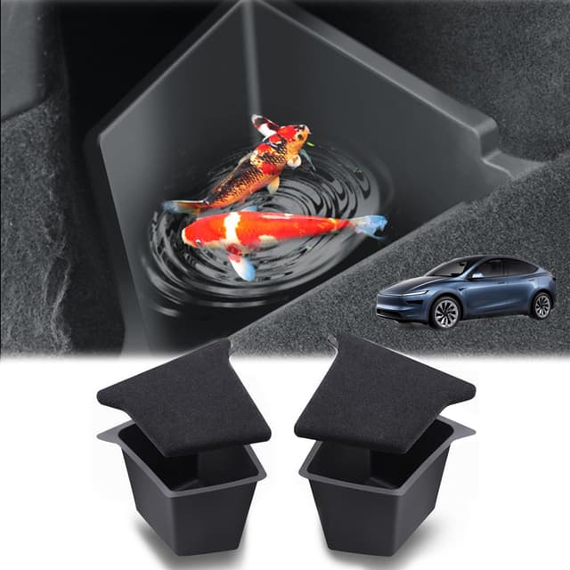 🚗 GAFAT Neu Tesla Model Y Juniper 2025 2026 Kofferraum Organizer, TPE Wasserdicht Aufbewahrungsbox Ablage für Kofferraumseitige 🧰