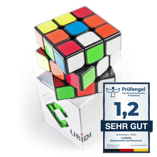 🧩 CUBIDI® Original Zauberwürfel 3x3 Klassisch - Typ Los Angeles 🪄