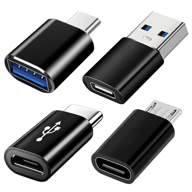 🔌 USB C Adapter 4 Stück: USB Typ C zu USB 3.0 OTG Adapter 📱