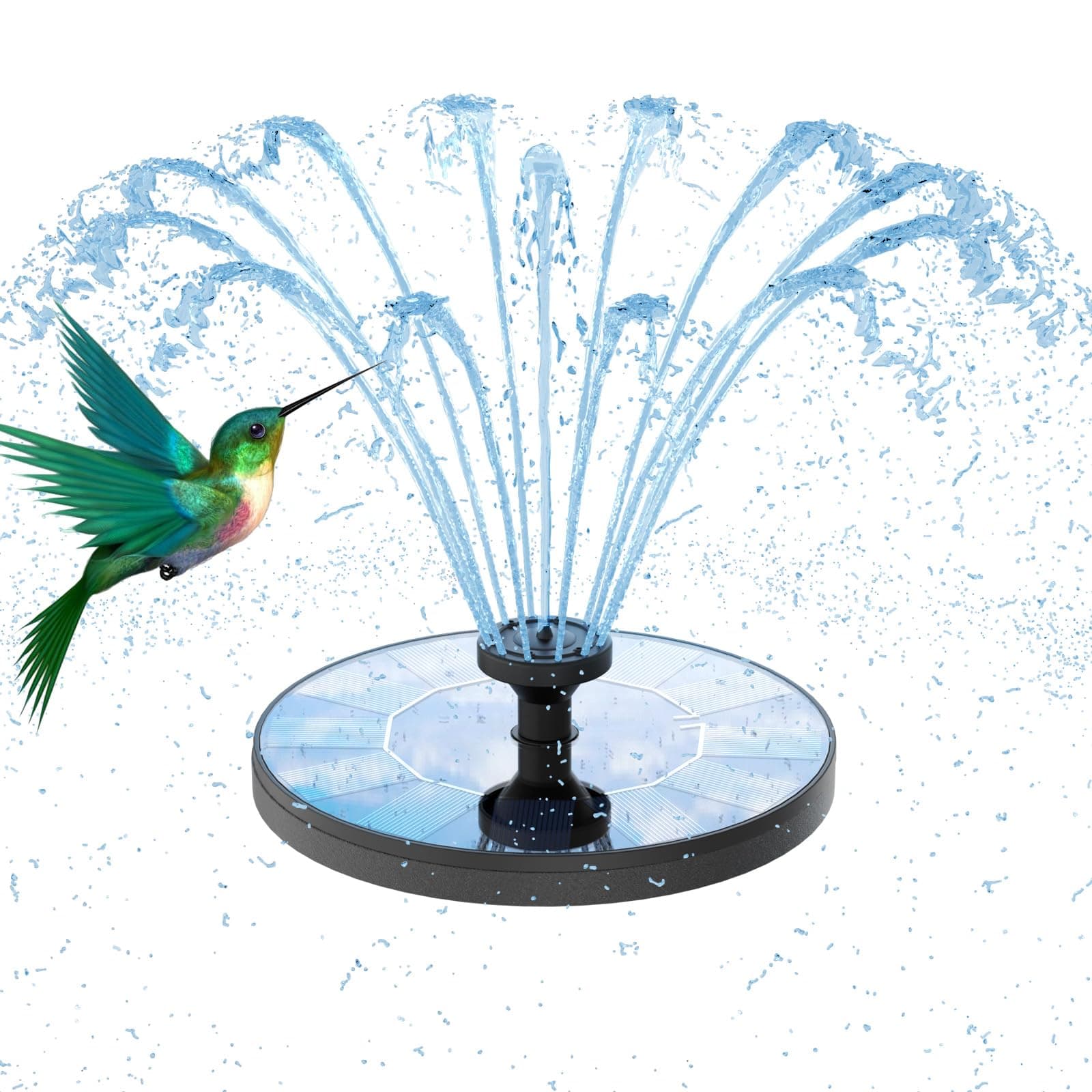 🌞🌿 AISITIN Solar Springbrunnen für Außen - Solar Teichpumpe für Garten und Vogelbad