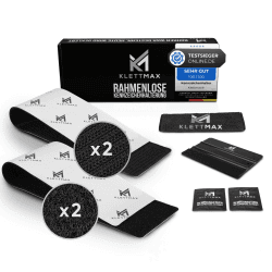 KLETTMAX® Original - Kennzeichenhalter im Set für 2 Kennzeichen Angebot bei HelloDeals