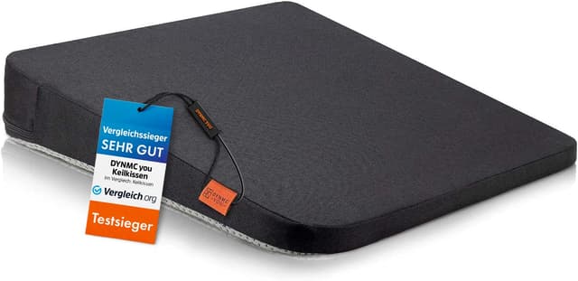 DYNMC Keilkissen Stuhl - Test SEHR GUT - Sitzkissen Stuhl Schwarz