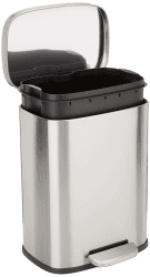 🗑️ Amazon Basics Mülleimer Rechteckig mit Fußpedal 12L Angebot bei HelloDeals