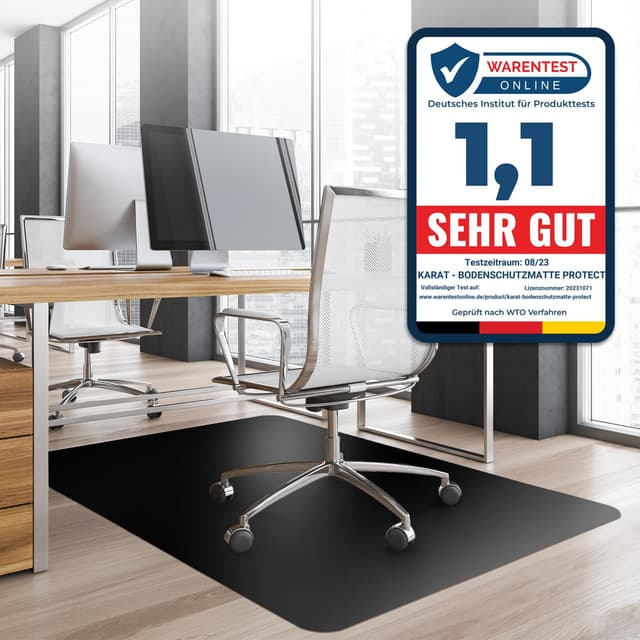 Bodenschutzmatte Bürostuhl - Farbenfroher Schutz für Hartböden 🌈