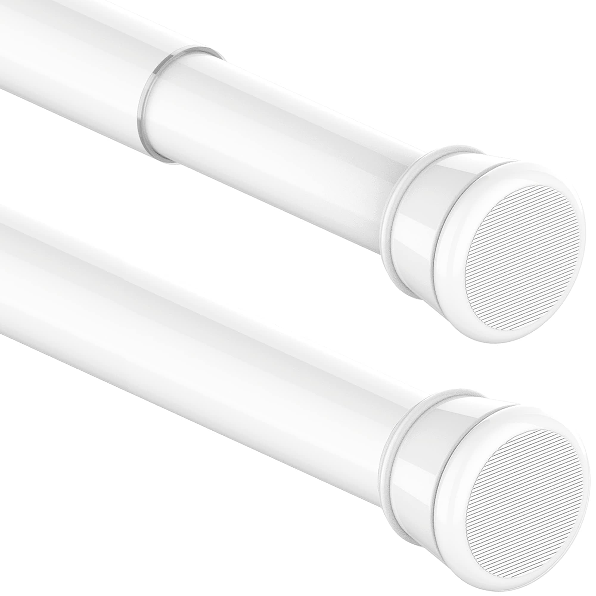 1Stück Vorhangstange Ohne Bohren Spannstange Teleskopstange Vorhang für Badezimmer, Fenster, Kleiderschrank 73-145CM Weiß(Durchmesser 25mm) Weiß 73-145CM 🚿🪟👗