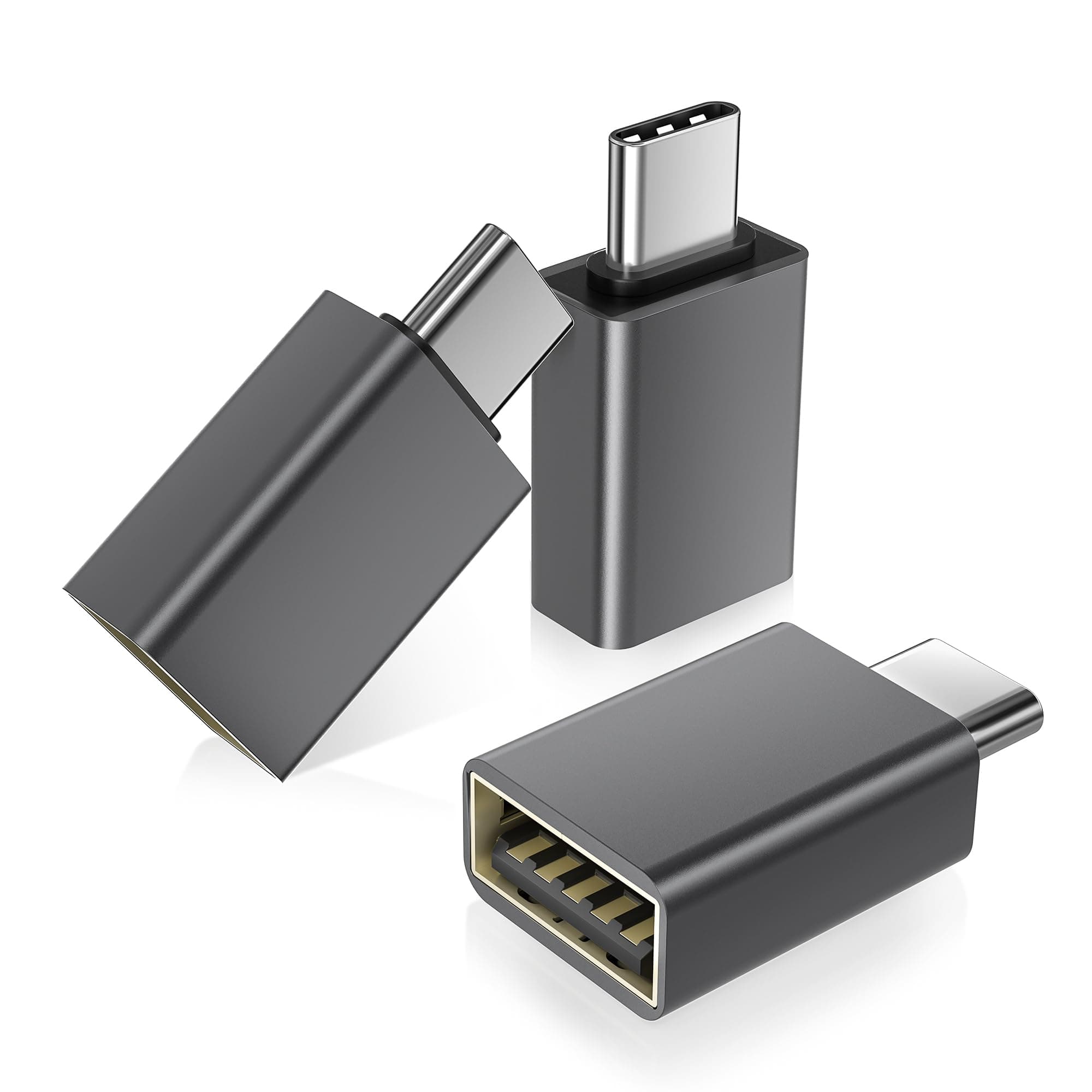 Basesailor USB C auf USB Adapter 3-Pack 🚀 Thunderbolt 4 5 USBC Stecker zu USB Buchse OTG Adapter