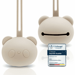 🐼 CAJA Schnullerbox Silikon | Schnulleraufbewahrung | Panda Design | BPA-frei Angebot bei HelloDeals