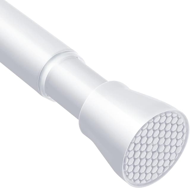 🌟 Angebot: AIZESI 1 Stück Gardinenstange ohne Bohren 70-120cm Teleskopstange Vorhang Verstellbare Gardinenstange Vorhangstange Klemmstange Duschvorhangstange Vorhangstange ohne Bohren Weiß 🌟