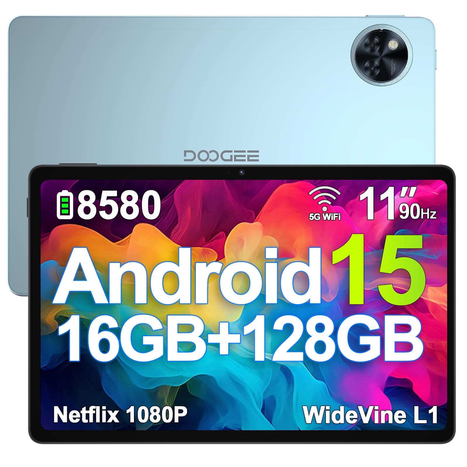 DOOGEE U11 Android 15 Tablet 11 Zoll 16GB RAM +128GB ROM (2TB TF) 8580mAh Gaming Tablet Android Angebot