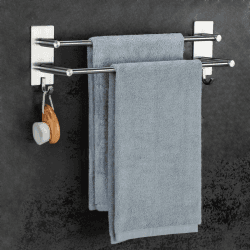🛁 JS Handtuchhalter ohne Bohren Bad Handtuchstange Edelstahl Geschirrtuchhalter Angebot bei HelloDeals