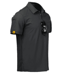 JACKETOWN Poloshirts Herren Kurzarm 😎 Atmungsaktives Schnelltrocknend Polo-Shirt Männer Tennis Sommer Knopfleiste T-Shirts Männer Casual Sport Shirt Basic Regular Fit Golf Polohemd XL 012-dunkelgrau Angebot bei HelloDeals
