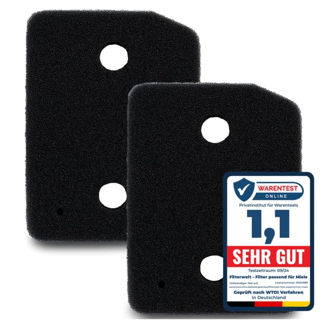 🔥 2er Set Filter für Miele Trockner | Made in Germany | 207 x 157 x 30mm