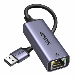 UGREEN LAN Adapter 3.0 1000 Mbps Ethernet Adapter USB auf RJ45 Gigabit Netzwerkadapter auf USB Aluminium kompatibel mit Switch,Mi Box,Laptop unter Win 11/10/ 8.1/8, Mac OS, Linux（Grau） Grau 🚀🎮 Angebot bei HelloDeals