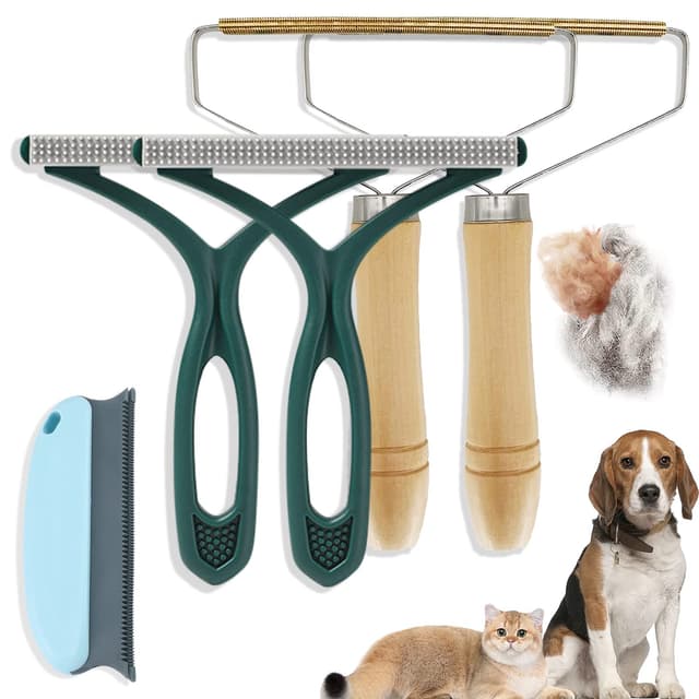 Effie Lancelot Fusselrasierer Tierhaarentferner, 5 Stück 🐱🧹👗🧶 Grün 5 Pcs