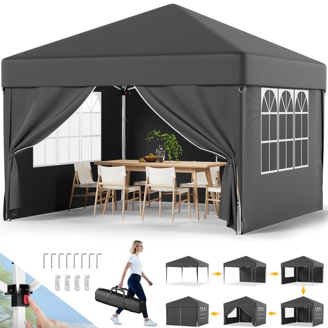 Devoko Pavillon 3x3 Wasserdicht Stabil Winterfest 🎪🌟