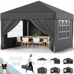 Devoko Pavillon 3x3 Wasserdicht Stabil Winterfest 🎪🌟 Angebot bei HelloDeals