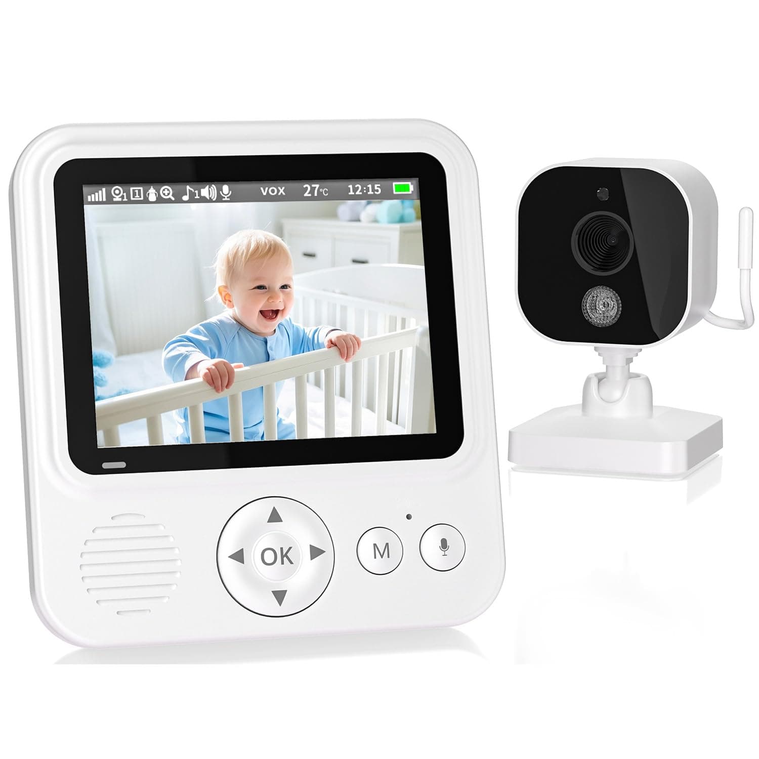 OBVHNUA Babyphone mit Kamera 2,8 Zoll Video Babyphone 📹👶