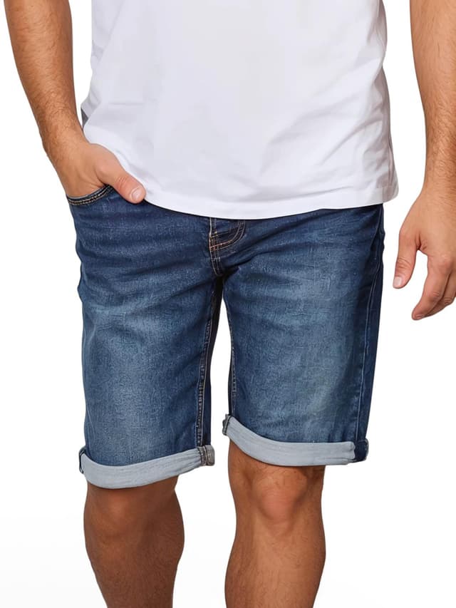 MUSTANG Herren Jeans Short Chicago Short 30 Denim Mid Blue (682) 🌟 Angebot!