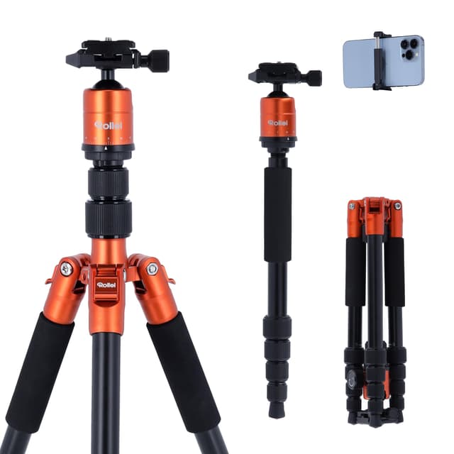 Rollei Compact Traveler No.1 Orange, 143cm Stativ 📸🧳