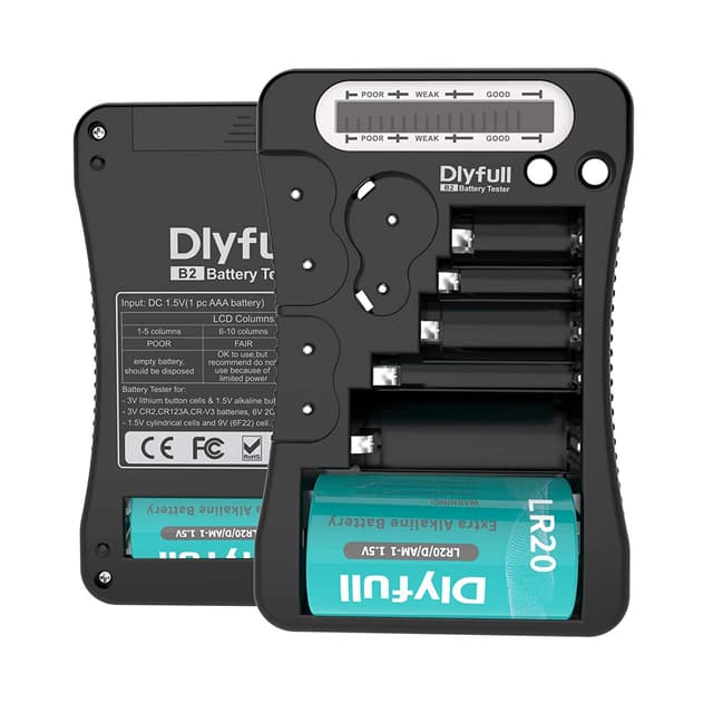 🔋🔍 Dlyfull LCD Universal Batterietester - Batterietestgerät für verschiedene Batterien