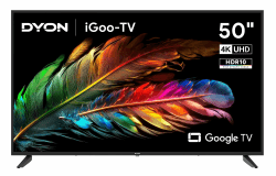 📺 DYON iGoo-TV 50U 50 Zoll 4K Ultra HD Smart LED Fernseher mit Google TV Angebot bei HelloDeals