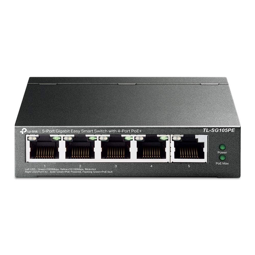 🔌 TP-Link TL-SG105PE 5-Port Gigabit Managed LAN PoE Switch 🌐