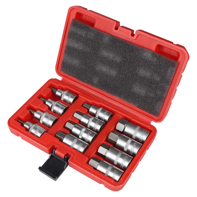 CPROSP 12-tlg Nuss Satz 1/2'' mit Kunststoffkoffer 🔧🔩