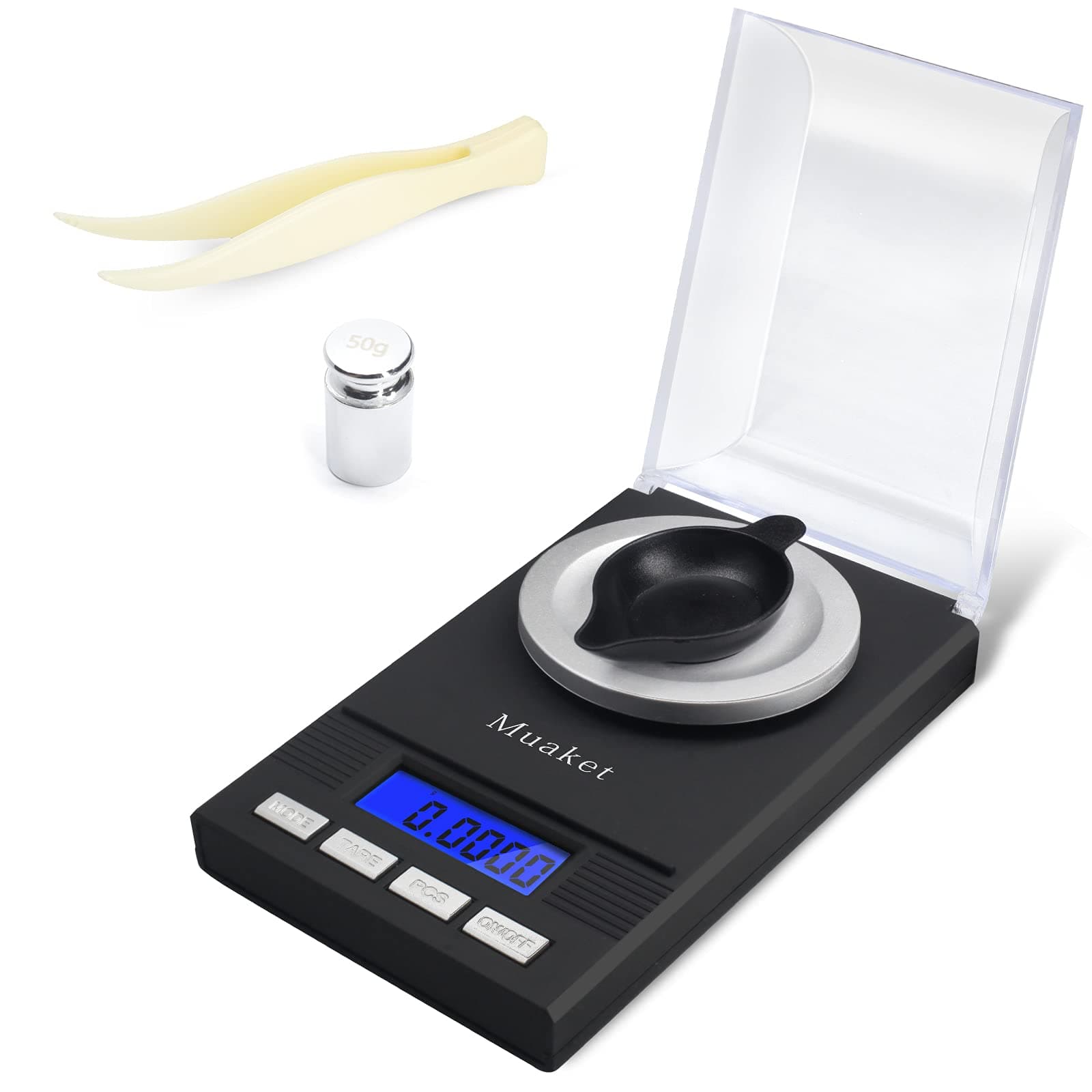 Muaket Feinwaage, 50g / 0.001g Electronische Digitalwaage ⚖️