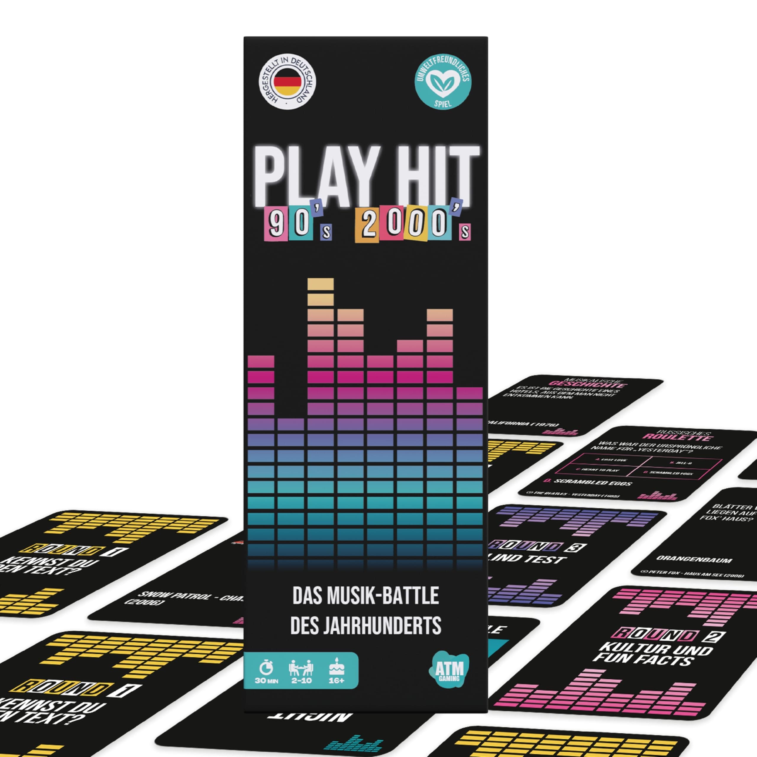 ATM Gaming - PlayHit Gesellschaftsspiel | Das Musikquiz der 90er und 2000er 🎶🎉